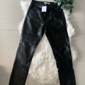 NWT Adika Black Leather Pants